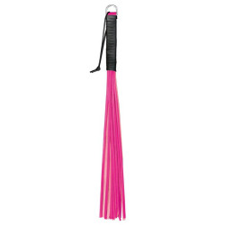 Kiotos Martinet en cuir Handy Whip Rose